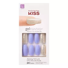 Kiss Gel Fantasy Glue-on Uñas Adhesivas X24 - Rush Hour
