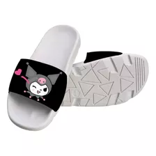 Chinelo Slide Hello Kitty Kuromi Melodi Feminino Sandalia