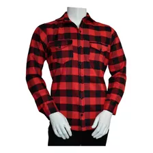 Camisa Slim Leñadora Manga Larga Roja