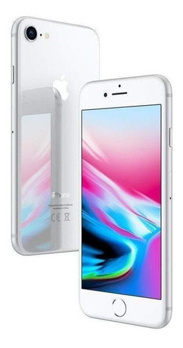 iPhone 8 64gb Prateado Vitrine + Película 3d 12x Sem Juros.