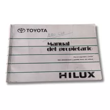 Manual De Propietario Toyota Hilux Usado 