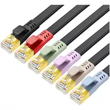 Cable Ethernet Cat 8 De 5 Pies (paquete De 6), Cable Plano C