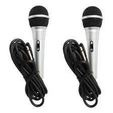 Microfone Cougar C/ Fio 3,10m Plug P10 Excelente Qualidade Cor Prateado