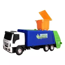 Brinquedo Caminhão Iveco Limpeza Urbana Coletor De Lixo