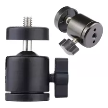 Adaptador Ballhead Para Tripe Ring Light Pedestal 1/4 Ou 3/8