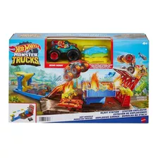 Hot Wheels Monster Trucks Estación De Explosiones Color Multicolor