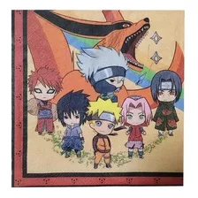 Pack 10 Servilletas Naruto Cumpleaños Cotillón Anime