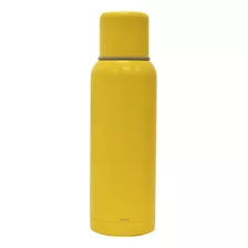 Termo Bala S/manija Acero Inox 1lt Mantiene Frío Calor Comet Color Mostaza