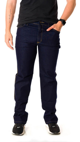 Calça Jeans Masculina Com Elastano Marinho