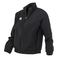 Campera Kappa Entrenamiento Swendy Mujer Negra Solo Deportes