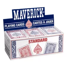 Juego De Cartas Maverick, Índice Estándar, Rojo Y Azul, 12..