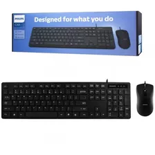 Teclado E Mouse C/fio Philips C201/spt6201b