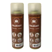 2 Tinta Spray P/ Madeira Moveis Porta Colorart Verniz 300ml