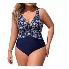 Traje Malla De Baño Enteriza Talle Plus