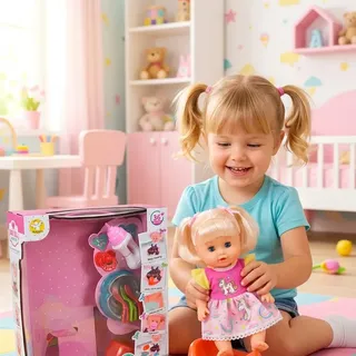 Muñeca Pipi Realista  32 Cm - Muñeca Hace Pipi