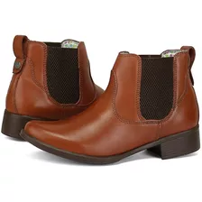 Botas Femininas Cano Curto Couro Legitimo Confortavel Top