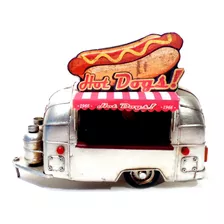 Miniatura Trailer Food Truck Hot Dog Retrô 1305