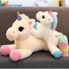 Unicornio Kawaii Arco Iris 60 Cm. Juguete De Peluche. 