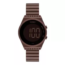 Relógio Euro Feminino Digital Chocolate Eubjt016af4m