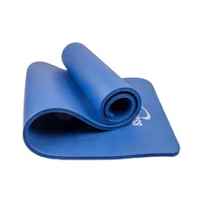 Colchoneta Yoga Mat Pilates + Ligas - 10 Mm Azul