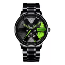 Reloj Hombre Llanta Deportiva Automóvil Metálico. Exclusivo 