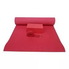 1 Colchonete Soft Mat Yoga 170x60cmx5mm+1 Tijolinho+strap