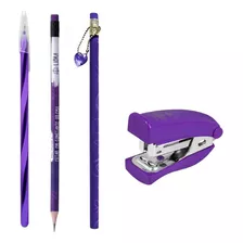 Kit Material Escolar Com 04 Itens - Signo Libra