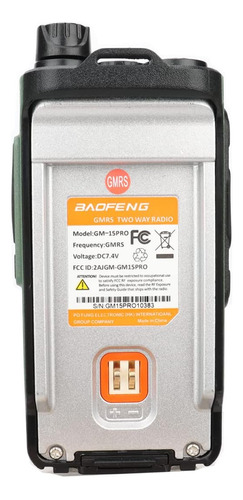 Kit De Radios Baofeng Gm-15 Pro: Largo Alcance, Recargables  Foto 9