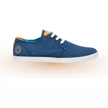 Zapatillas Bajas De Lona Guanaco - Azul Tornasol