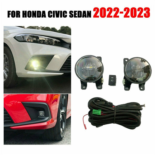 2 Luces Antiniebla Led Para Honda Civic Sedan 2022-2023. Foto 3