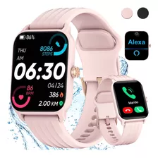 Reloj Inteligente Mujer Smartwatch Iowodo W13 Sport 1.85 Caja De Abs+pc Rosa, Malla Rosa De Silicona W13