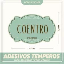 60 Adesivos Para Temperos E Condimentos Etiquetas 5,1x3,2cm Cor Branco