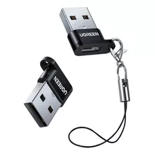 Cable Otg Adaptador Ugreen Ugreen, Adaptador, Otg, Carga Datos, Convertidor Usb C A Usb, 480mbps, Otg Tipo C A Usb Negro Con Entrada Usb Tipo C Salida Usb