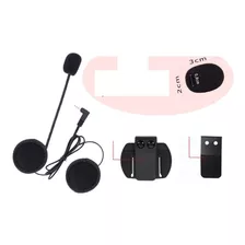 01 Kit Fones Comunicador V6 + 01 Clip Metal + Espuma 