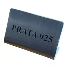 Placa De Metal Aço Peq Prata 925