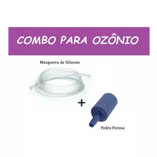 Kit Gerador De Ozônio Mangueira De Silicone + Pedra Porosa