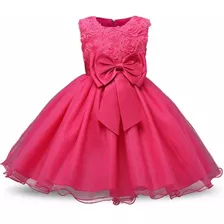 Vestido Infantil Dama Daminha Laço Casamento Princesa