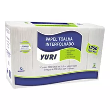 Pacote 1.250 Toalhas De Papel Interfolhado Para Dispenser