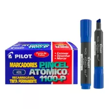 Pincel Atomico Marcador Permanente 1100p Azul Cx 12 Un Pilot