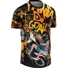 Camisa Quebrada Favela Mandrake Grau Personalizado Nome Moto