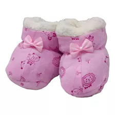 Pantuflas Botines Con Chiporro Poliéster Para Bebé 0-3 Meses