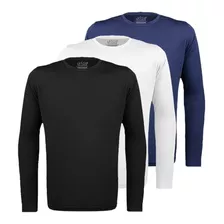 Kit 3 Camisetas Térmicas Masculina Plus Size Uv50