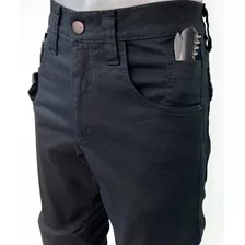 Calça Jeans Impermeável Proteção Moto Joelheira Quadril