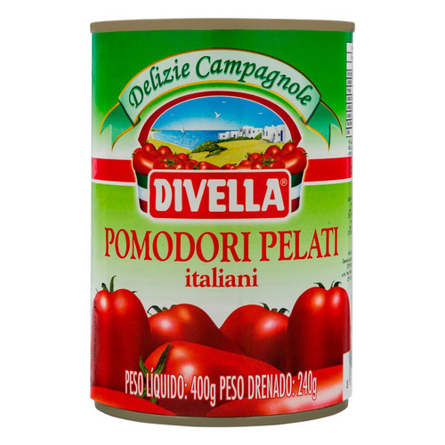 Tomate Pelado Divella Lata 240g