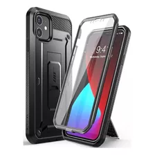 Case Supcase Para iPhone 12 / Pro Protector 360° Negro