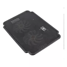 Base Cooler Notebook 9 A 17 Pulgadas Usb Luz Led Doble Fans