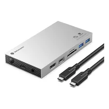 Concentrador Usb C Con Carcasa Ssd M.2 Nvme, Estación De Aco