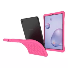 Funda De Galaxy Tab A 8.4 2020 Epicgadget De Silicona Rosa