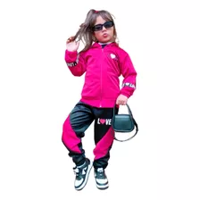 Moletom Infantil Conjunto Inverno De Menina Mini Diva