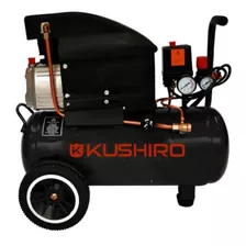 Compresor De Aire Eléctrico Kushiro K50 Monofásico 50l 2.5hp 220v Negro